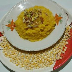 A picture of Corn Halwa.