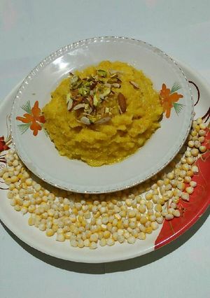 A picture of Corn Halwa.