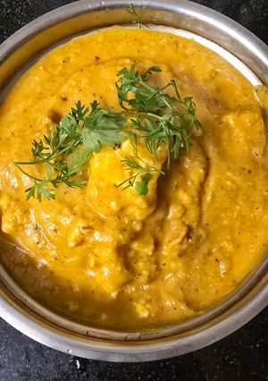 A picture of Paneer butter masala.