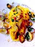 Fettuccine alle Vongole Veraci con Carciofini e Menta