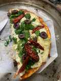 Pizza keto con base de pollo