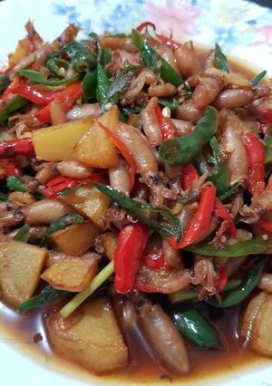 Foto resep Cumi asin tauco simple #bikinramadanberkesan