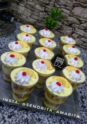صورة لوصفة تحلية بالموز وبقايا الكيك 🍌🍌🍓🍏