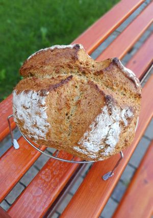 Ír szódás kenyér teljes kiőrlésű recept fotója