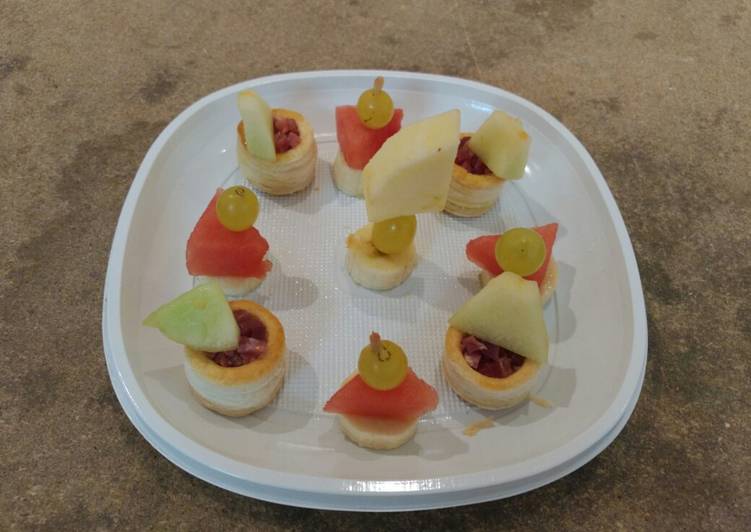 Canapé ibérico frutal