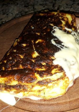 Una foto de Omelette de Jamón y Queso