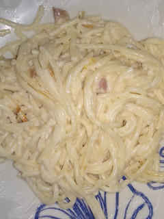 Una foto de Espaguetis a la carbonara