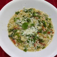 A picture of Pasta with Mayonnaise.