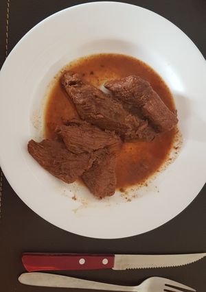 Una foto de Lomo liso a la cacerola