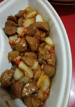 Foto resep Bakso sapi goreng mentega
