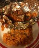 Mixiotes de pollo y nopales