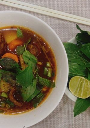 Hình của món Bò kho bánh mì.