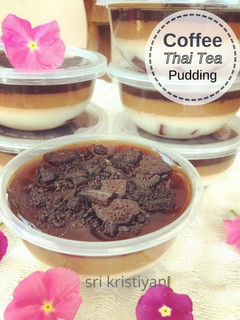 Foto resep Coffee Thai Tea Pudding