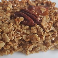 A picture of Apricot and pecan flapjack.