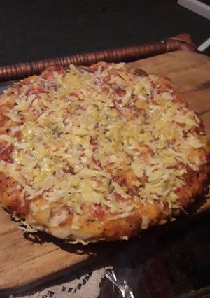 Una foto de Pizza al sartén