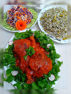 عکسی از دستور ❤باقالی پلو با ماهیچه🦃