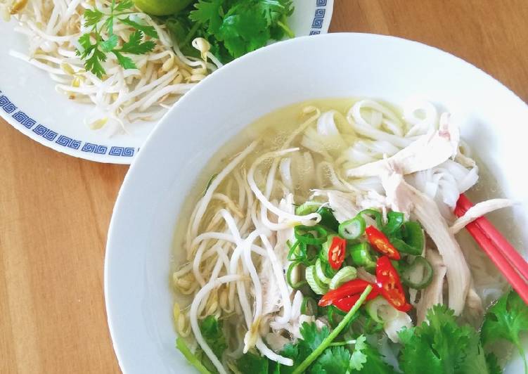 Resep Vietnamese Chicken Pho Noodle Anti Gagal