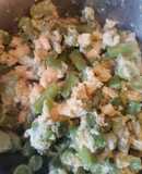 Ejotes con huevo