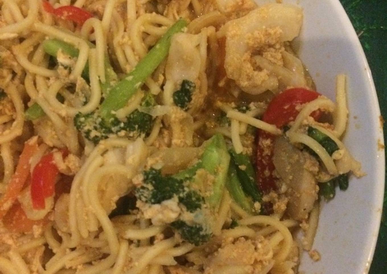 Mie rebus pasta korea