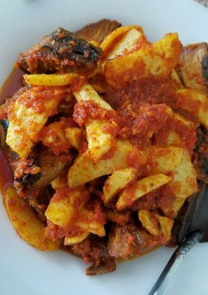 Foto resep Ikan tongkol goreng campur kentang simpel
