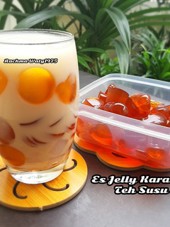 Foto resep 166.Es Jelly Karamel Teh Susu