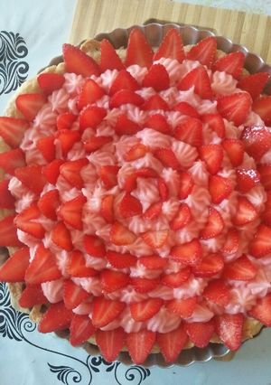 صورة لوصفة تارت بالفراولة