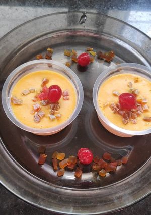 A picture of Mango Ice-cream 🥭.