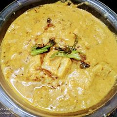 A picture of Raw Banana Salan In Pressure Cooker.
