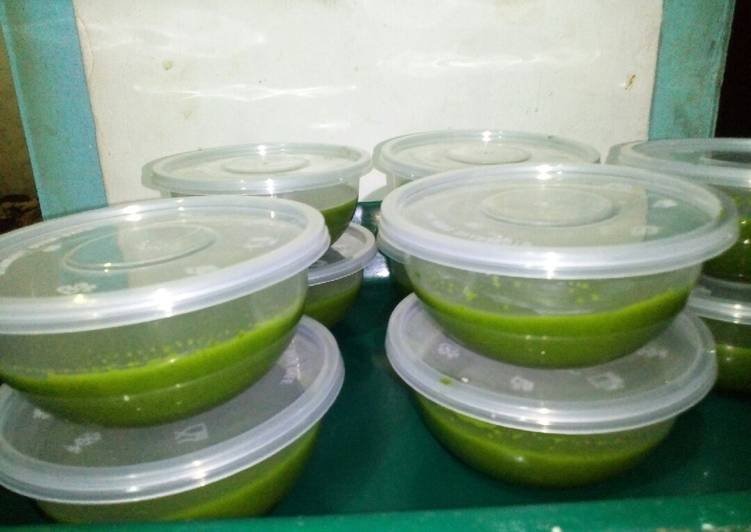 Puding daun kelor