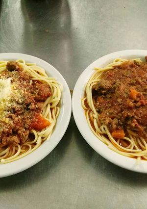 Una foto de Spaghetti con salsa boloñesa