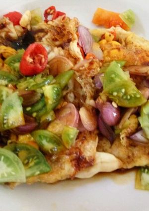 Foto resep Telor ceplok sambel kecap