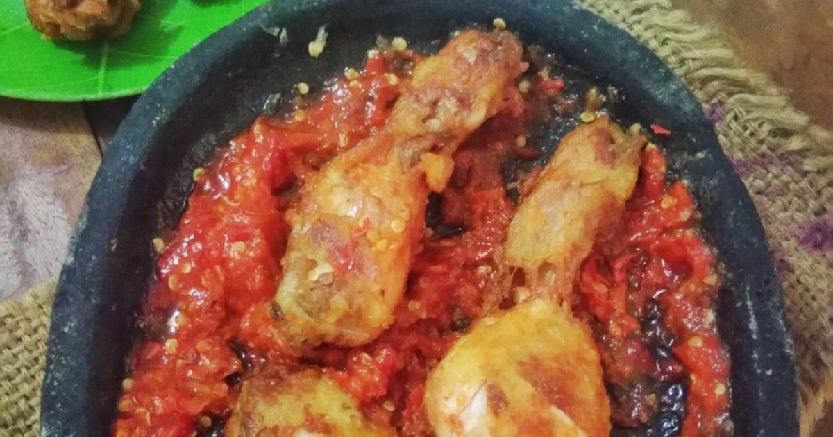Ayam Geprek bumbu bawang putih
