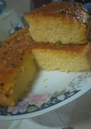 A picture of Passion fruit cake.