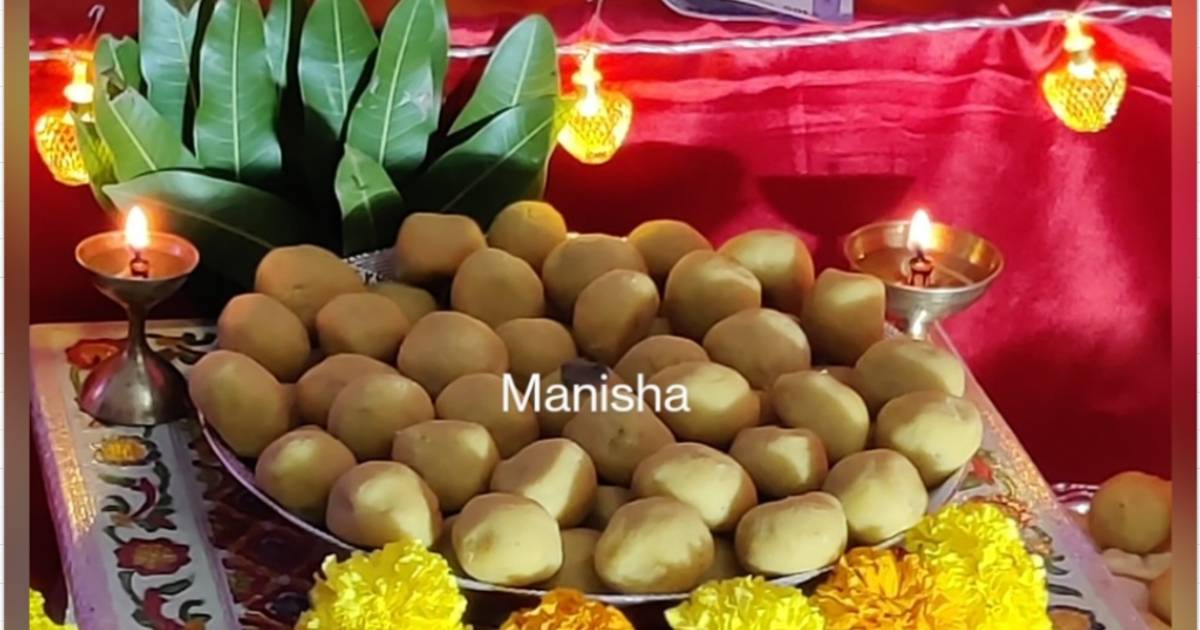 Ganesh Chaturthi Special Mawa Besan Ladoo Recipe by Manisha Malvi