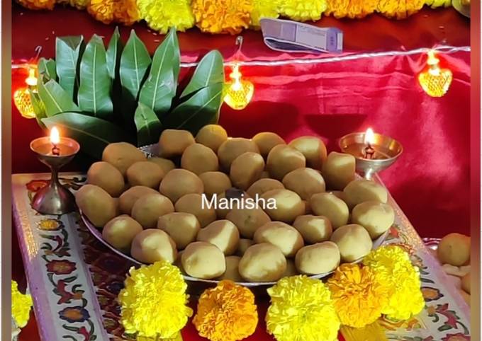 Ganesh Chaturthi Special Mawa Besan Ladoo Recipe By Manisha Malvi Angaitkar Cookpad