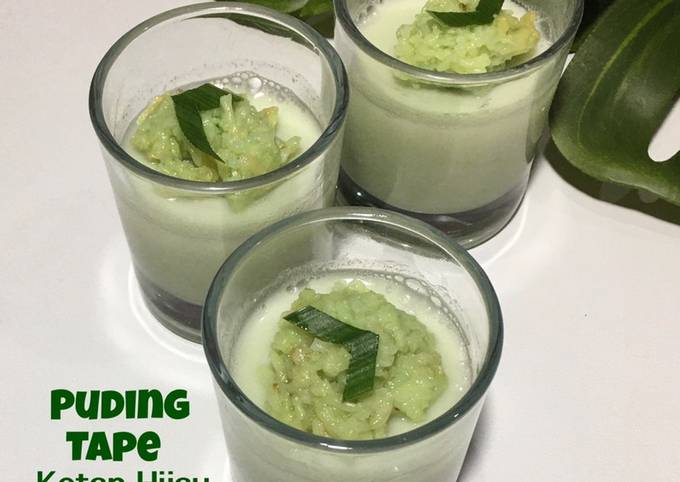 Puding Tape Ketan Hijau