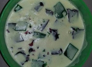 Una foto de Gelatina mosaico de piña colada