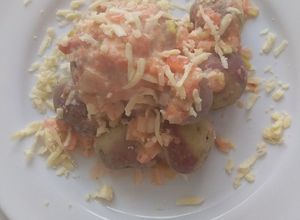 Una foto de Papas chorreadas