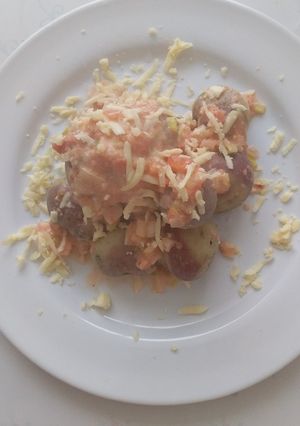 Una foto de Papas chorreadas
