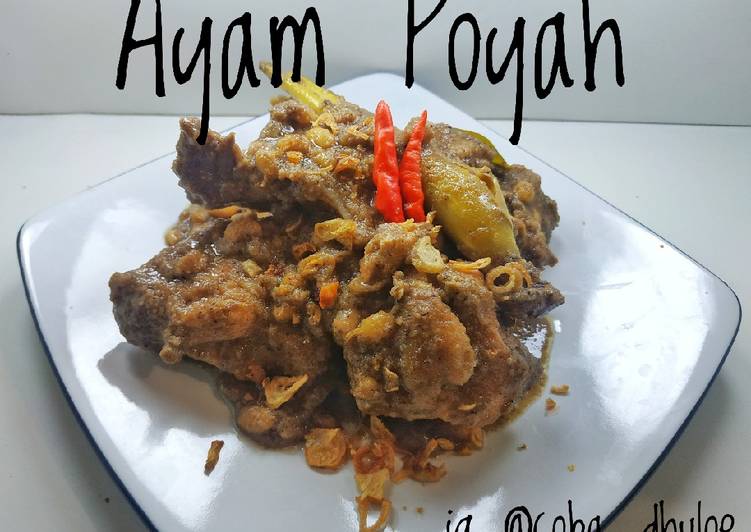 Resep AYAM POYAH kacang kedele yang Bikin Ketagihan