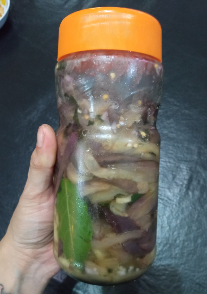 Una foto de Berenjenas en escabeche