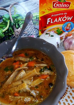 Zdjęcie przepisu Flaczki z boczniaków.