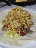 Tortillas de harina de trigo con cerdo
