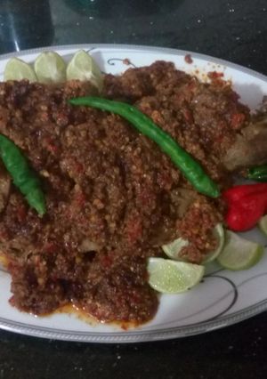 A picture of Mutton masala Raan.