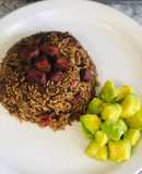 Arroz chino con salami