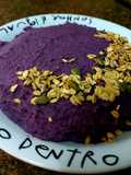 Purê de batata doce roxa