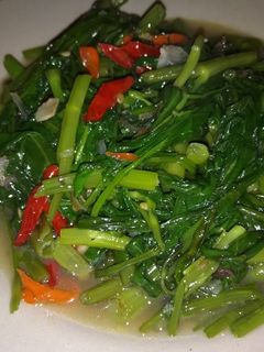 Foto resep Tumis kangkung sederhana