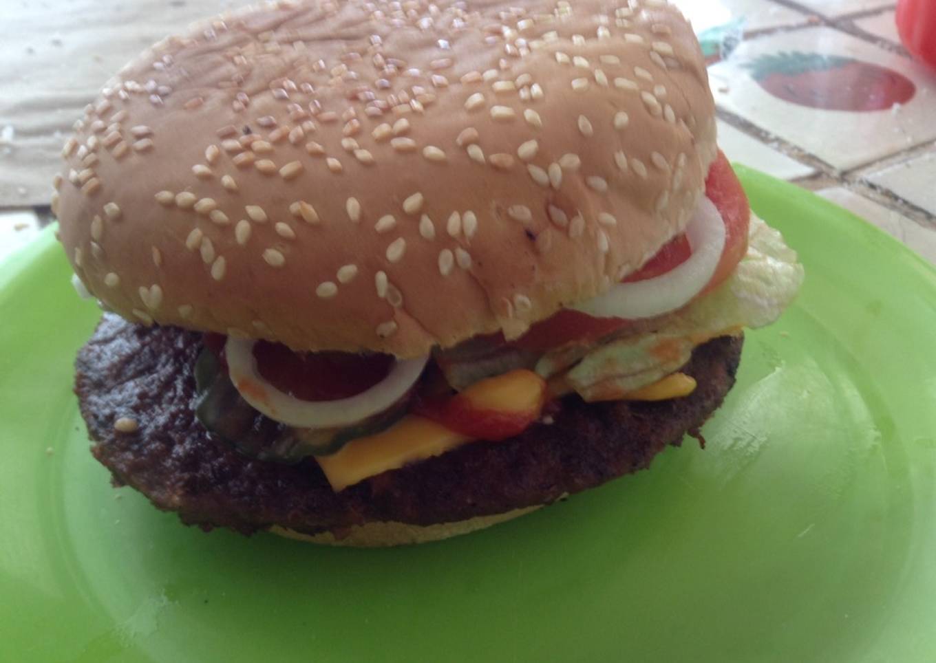 Whooper Burger King en casa