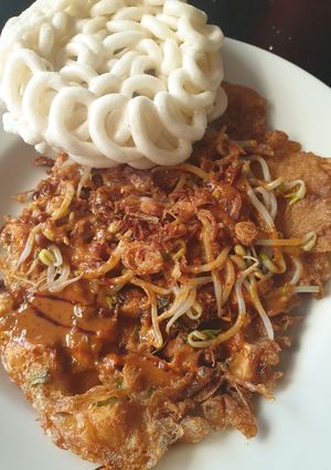 Foto resep Tahu telur bumbu pecel