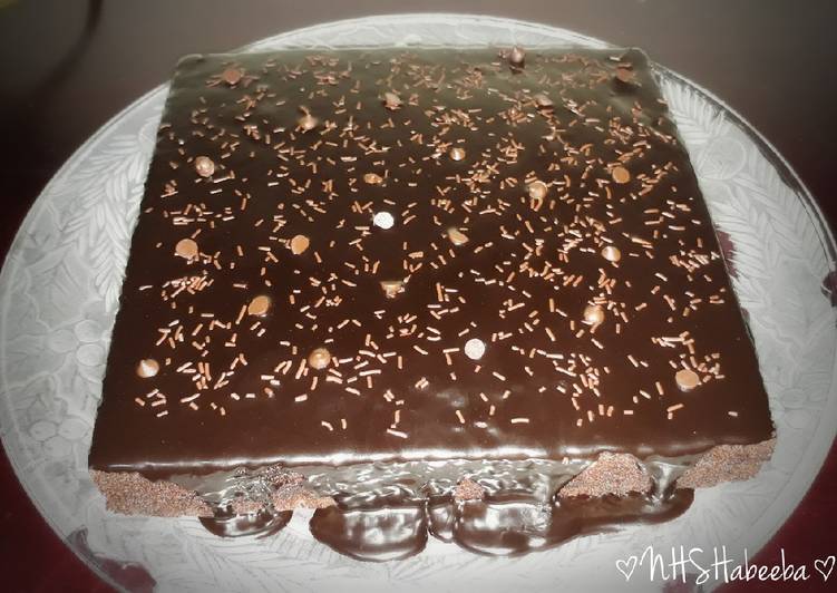 Langkah Mudah untuk Menyiapkan Brownies Cokelat Kukus Ganache Siram, Lezat